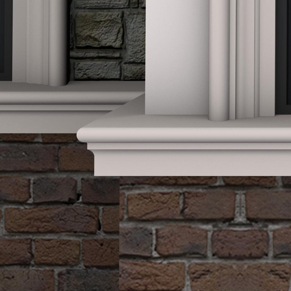 THE KENSINGTON (5-3/16&quot;) COMPOSITE EXTERIOR WINDOW SILL